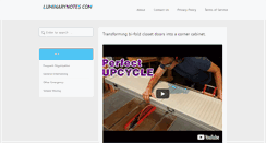 Desktop Screenshot of luminarynotes.com